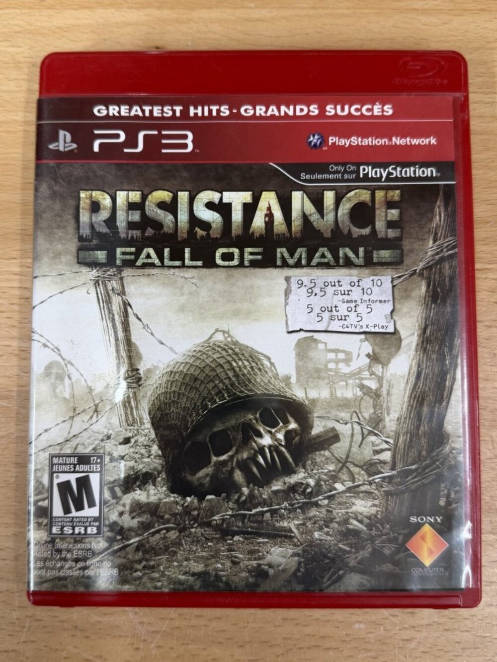 Resistance: Fall of Man (Greatest Hits) (PS3, 2006) With Manual, Tested